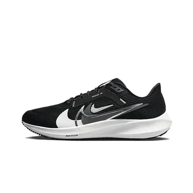 Nike Air Zoom Pegasus 40 PRM Men's Women's Running Shoes Marathon Shock Absorption Anti-slip Wear Lightweight Comfortable Black