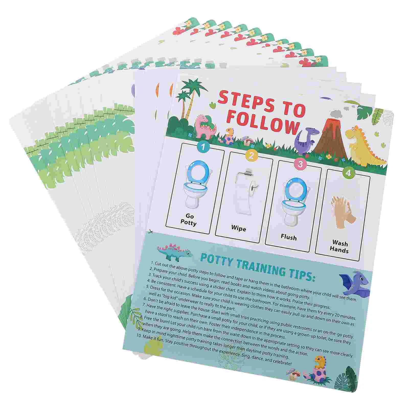 

Potty Training Stickers for Kids Dinosaur Children Chart Toddlers Boys Animal Paper with and Rewards