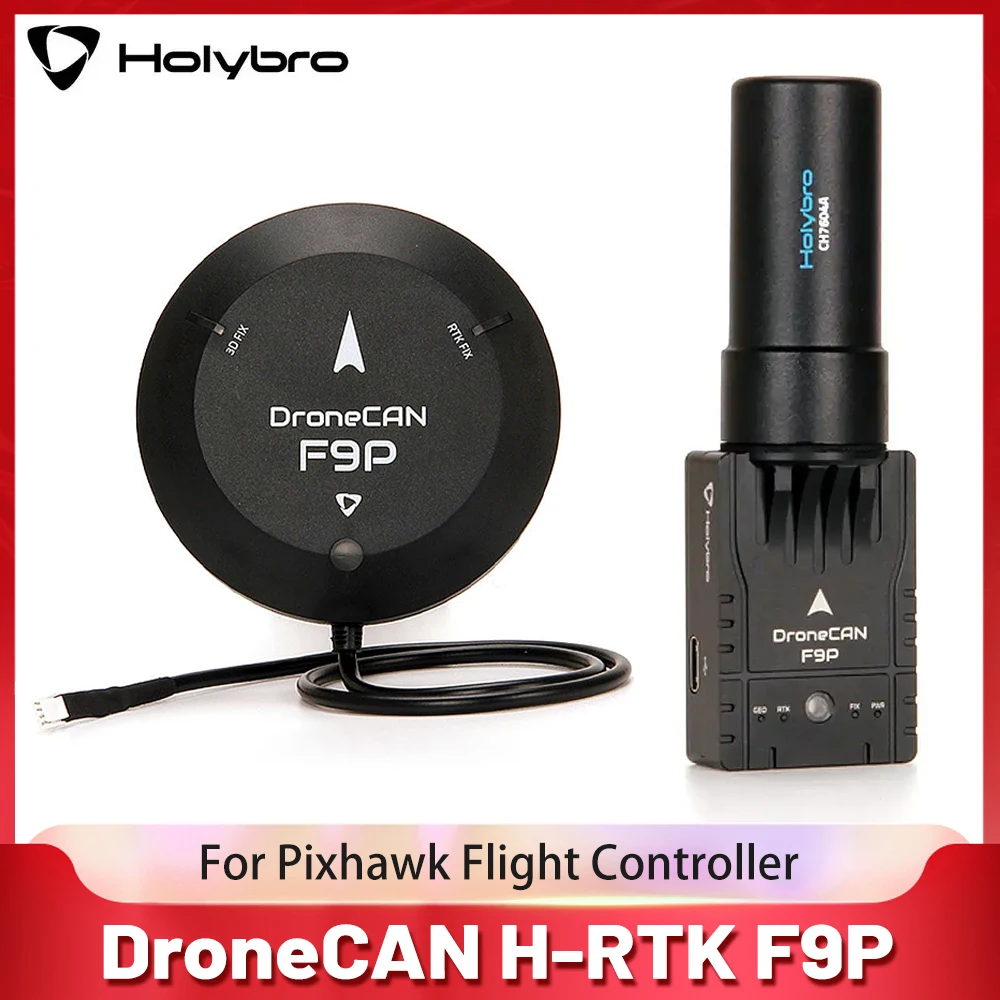 

HolyBro DroneCAN H-RTK F9P Rover / Helical High-Precision GNSS Positioning System for OpenSource Pixhawk Flight Controller