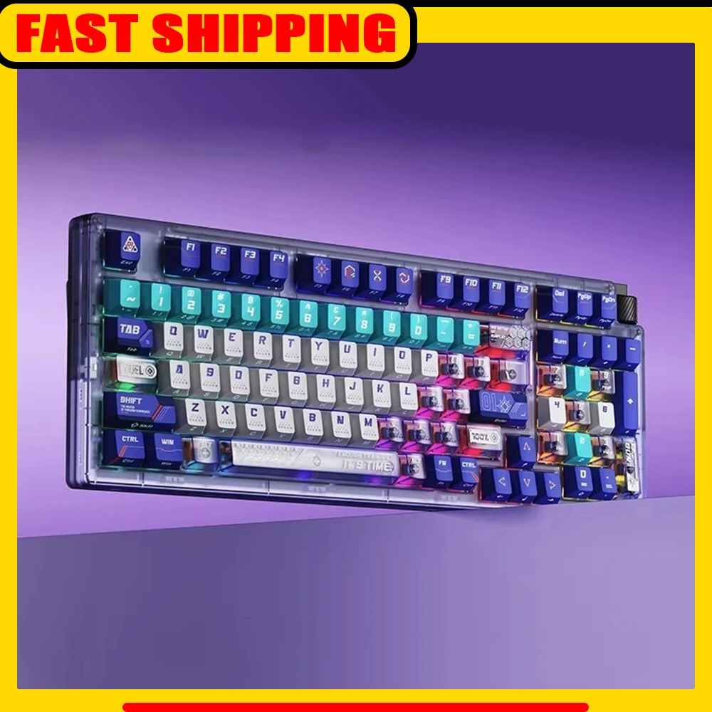 

Механическая клавиатура DAREU COOL98 с функцией SOCD, магнитными переключателями, тремя режимами, низкой задержкой, RGB-подсветкой, Gasket-креплением, аксессуары для ПК, подарки