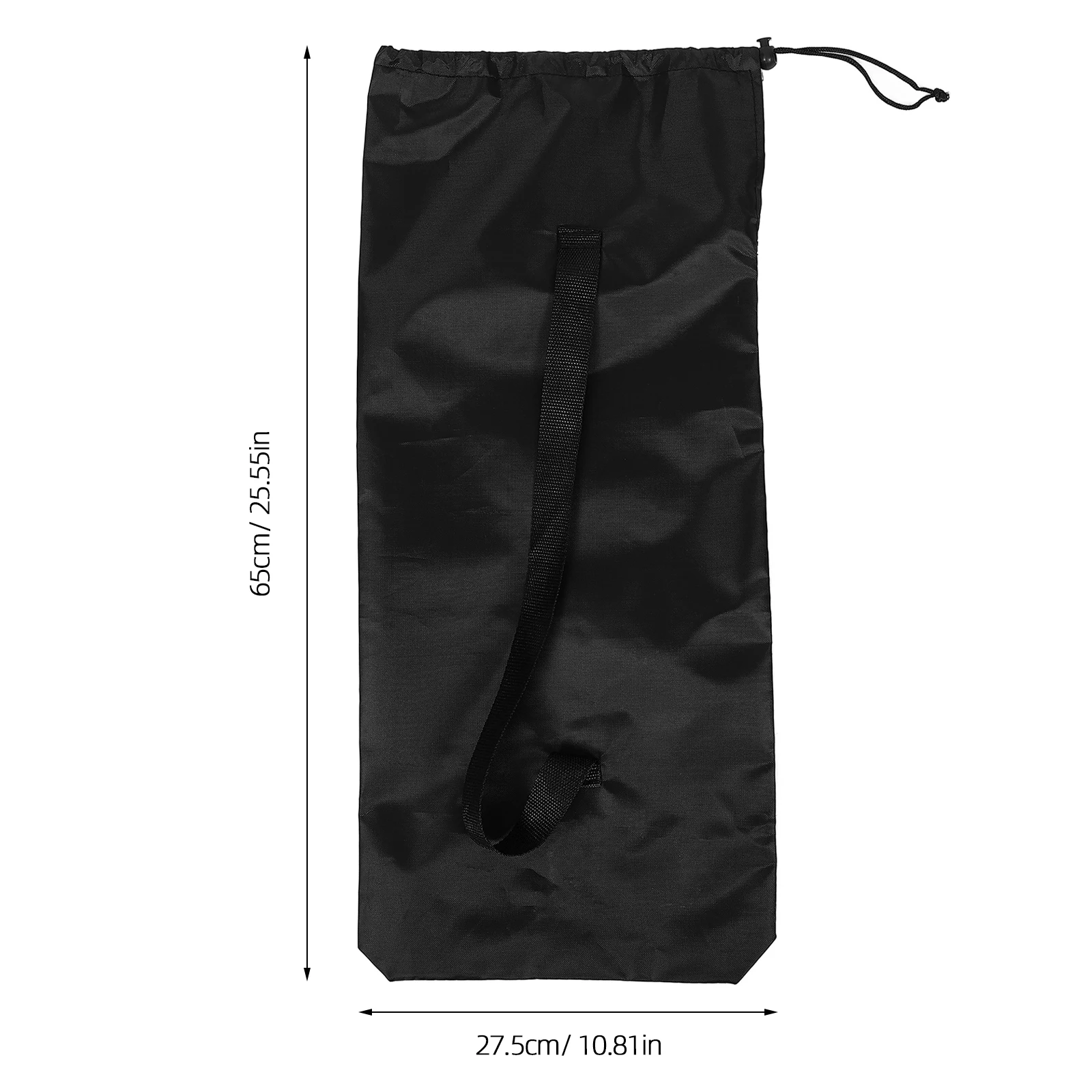 

Skateboard Backpack Waterproof Outdoor Sports Bag Multi-functional Sling Carry Practical Board Pouch Black Thin Material