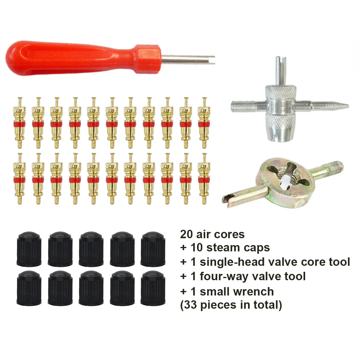 Car Motorcyle Bicycle Slotted Handle Tire Valve Stem Core Remover Screwdriver Tire Repair Install Tool Kit Auto Motorcycle image 2