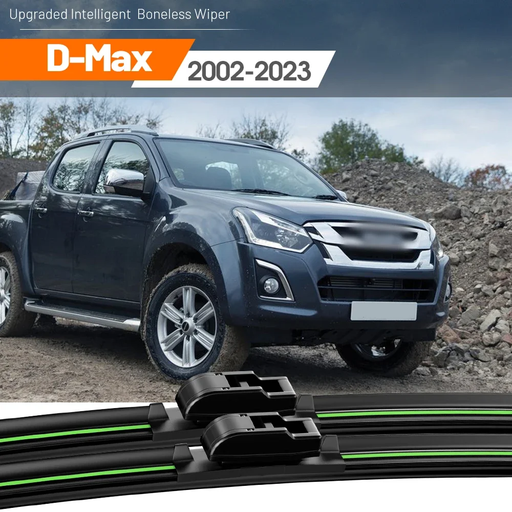 

2pcs For Isuzu D-Max 2002-2023 Front Windshield Wiper Blades 2006 2007 2008 2012 2017 2018 2022 Windscreen Window Accessories
