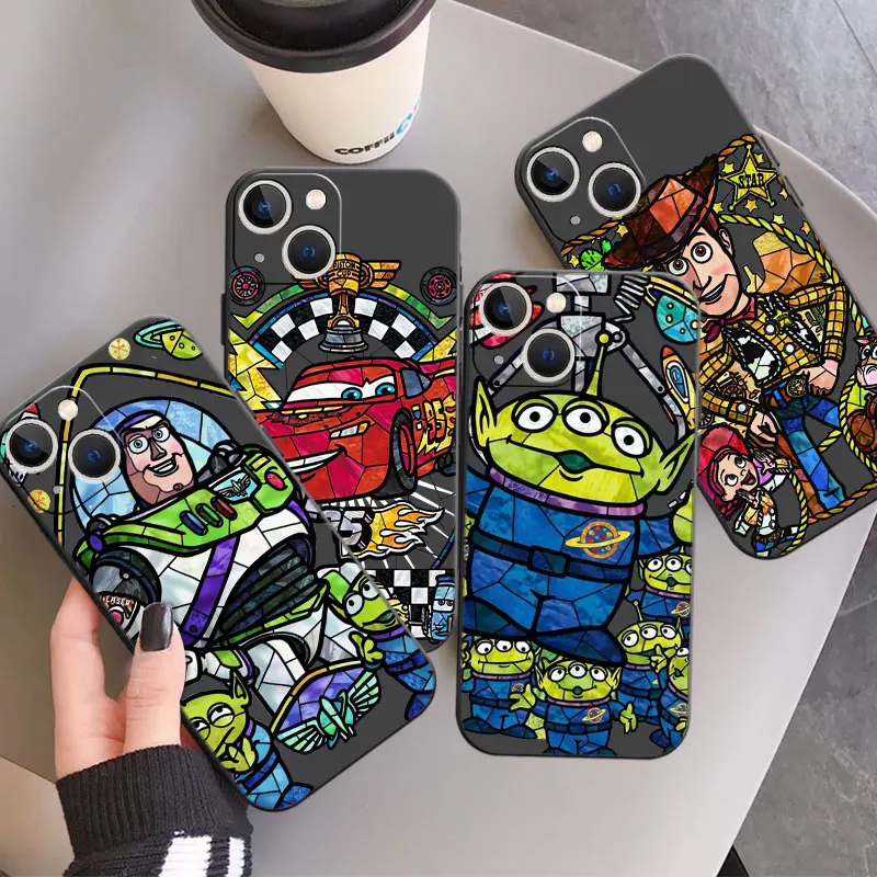 Disney Toy Story Case For Apple iPhone 15 14 11 13 12 Pro 7 X XR XS Max 6 8 Plus SE 2022 15Plus Soft Phone Coque