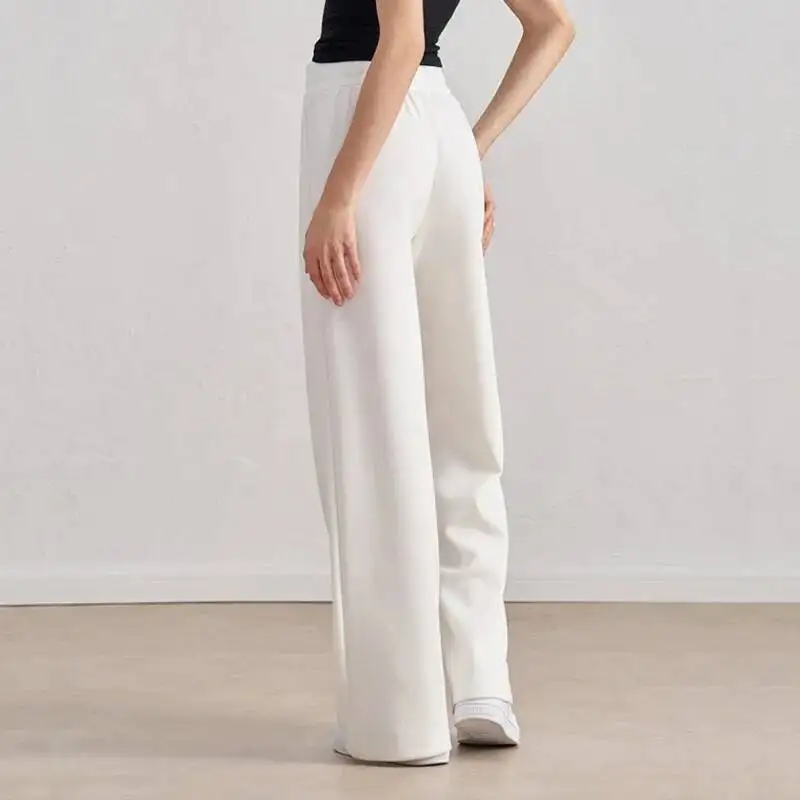 

Women S Wide Leg Sweatpants Straight Baggy Sweat High Waisted Lounge Pants Drawstring Athletic Flared Joggers No Pockets