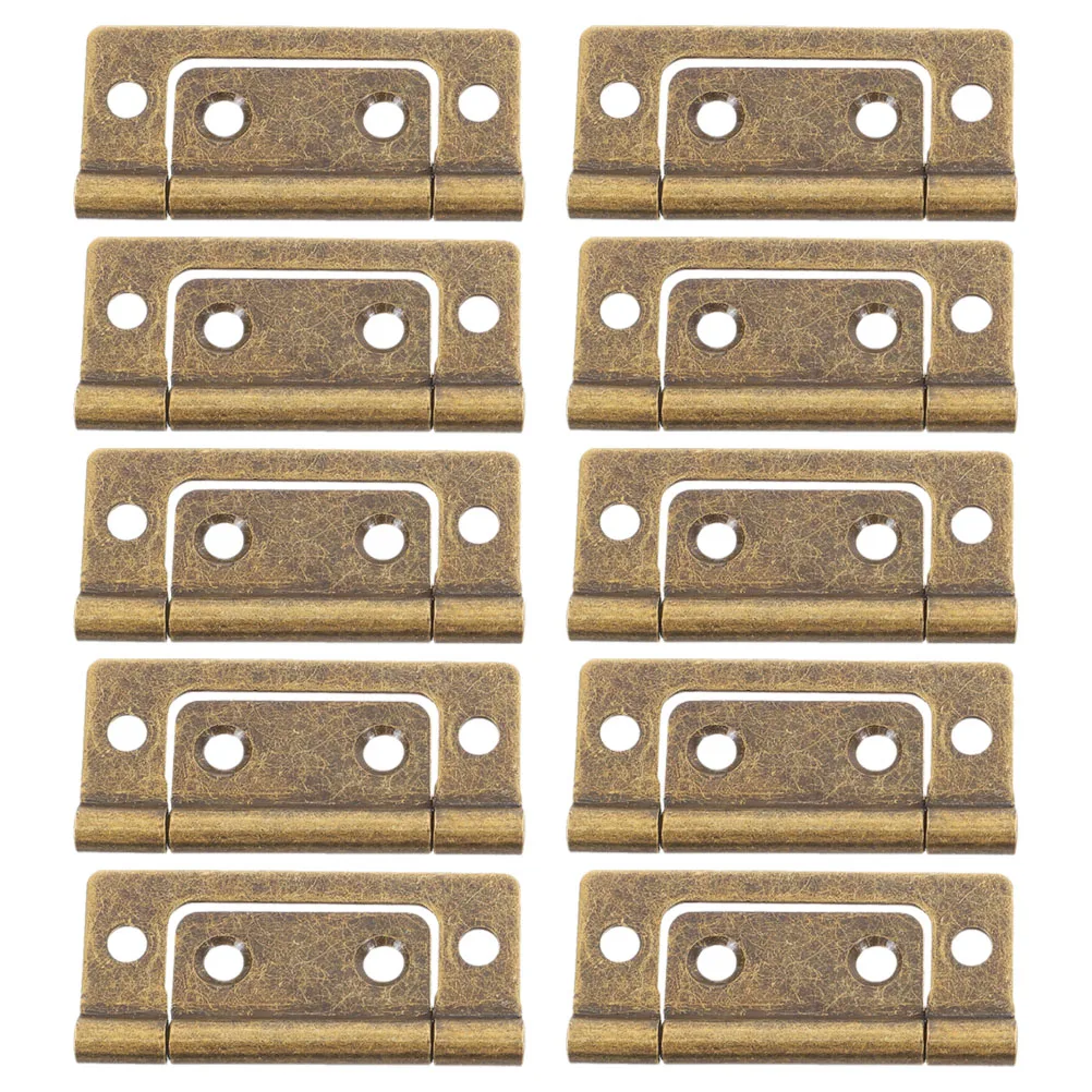 

10pcs Cabinet Door Hinges Flat Hidden Hinges For Kitchen Cabinets Furniture Doors Wardrobe Diy Home Improvement Hardware Supply