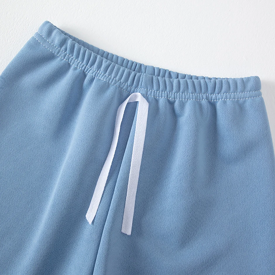 1/3/6 Pcs Children's Solid Color Drawstring Strap Shorts Boy Casual Fashion Pants Girl Joker Comfortable Elastic Waist Pants – Detail 11
