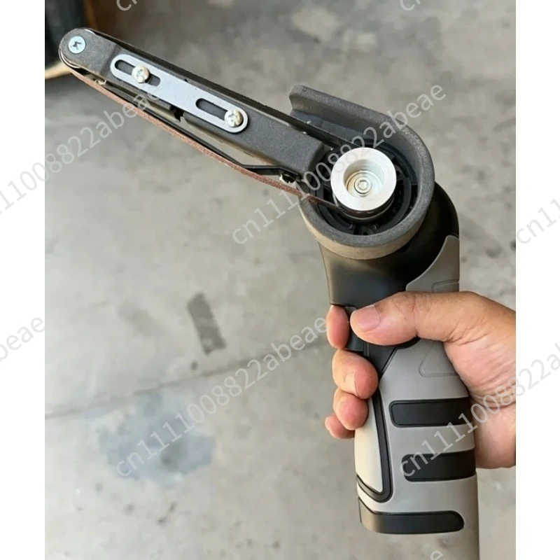Electric Mini Sander Sand Machine Pipe Sander Polisher Belt Grinder 6500RPM Variable Speed for Wood Metal Plastic