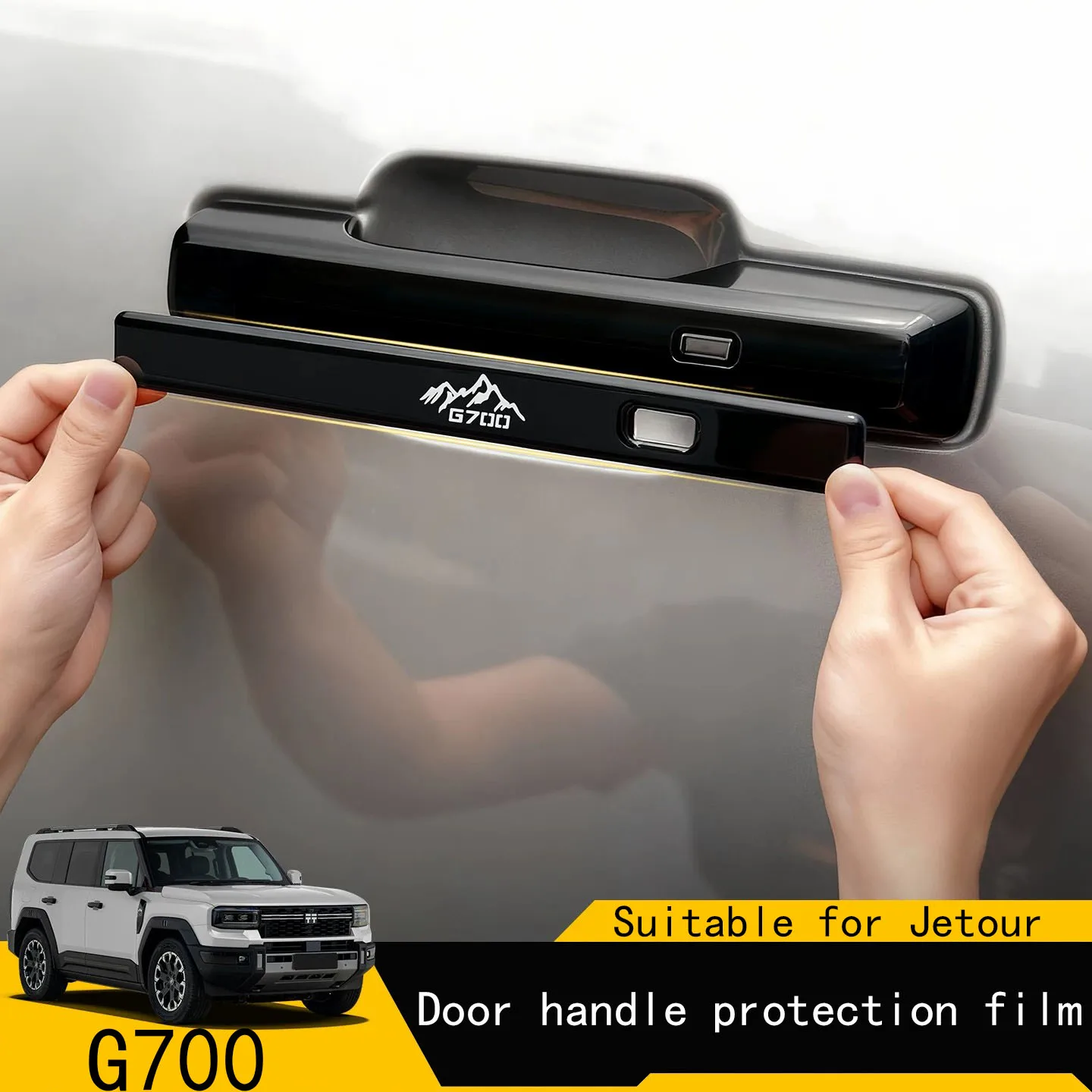 

Door Handle Decorative Frame Fit For Jetour G700 Modified Interior Handle Protective Patch Accessories