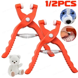1/2PCS Safety Eye Pliers Tool for Attaching Pliers Animal Eyes Making Supplies Tool Five-Pronged Buckle Installation Tool Hidden