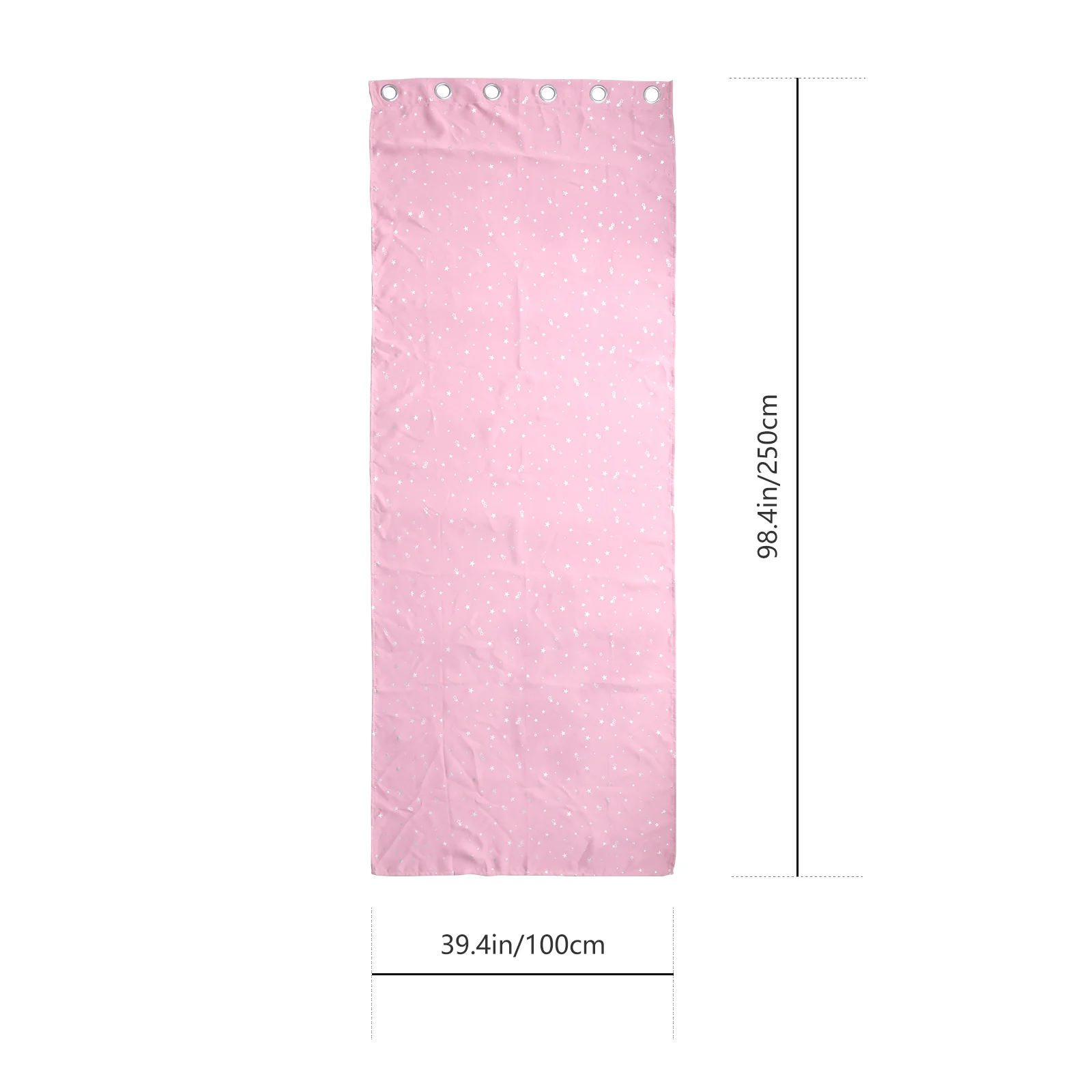 1 قطعة 100X250 سنتيمتر الوردي الفضة نجوم القمر طباعة البوليستر ستائر التعتيم الحرارية معزول نافذة الستار لغرفة المعيشة غرفة نوم #3