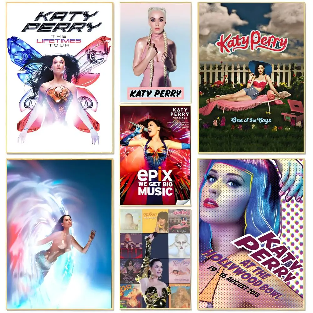 pop star concert poster K-Katy Perry Hot Album Poster Living Room Bedroom Decorative Print Unframed Decor