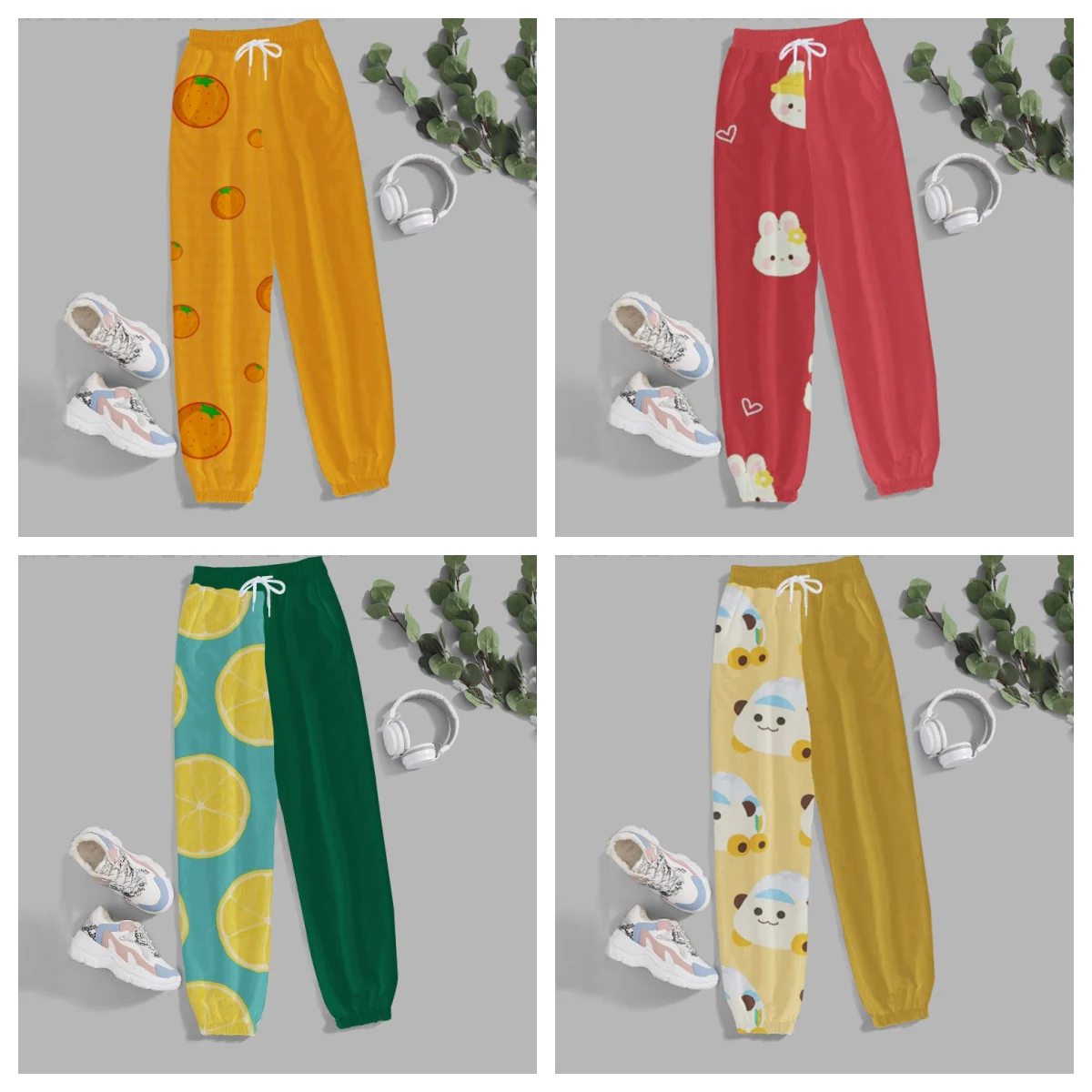 

Ladies Casual Pants High Waist Loose Fit Straight Leg Trousers for Women Comfortable Breathable Streetwear