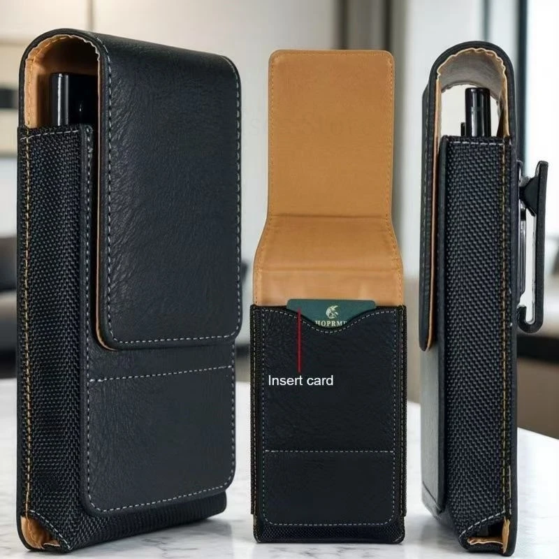 

Fundas For ASUS Zenfone 12 11 Ultra 360° Belt Card Waist Phone Pouch Holster Bag Leather Case Zenfone 10Z 10 9Z 8 Flip 6 5 7 Pro