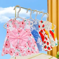 Pet Dog Princess Dress Kitten Skirt Cute Dog Dress Spring Summer  Bow Lace for Small Medium Puppy Poodle Chihuahua