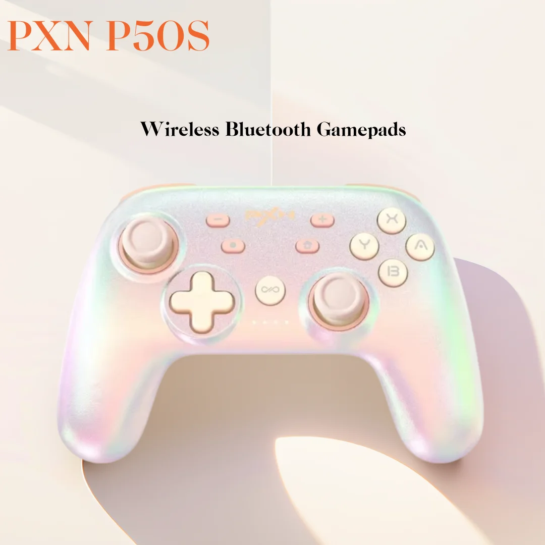 pxn-p50s-wireless-bluetooth-game-controllers-third-generation-hd-shock-hall-rocker-ns-steam-pc-black-myth-wukong-custom-gamepads