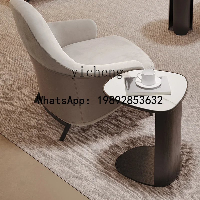 

Минималистичный журнальный столик B-3 для детей и родителей, овальный, из мраморной плиты, комбинированный по размеру