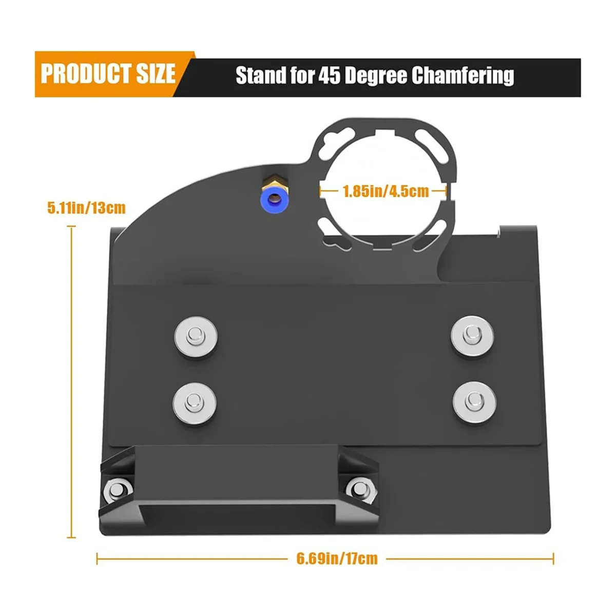 Angle Grinder Stand for Tile 45° Chamfer Cutting Ceramic Stone Chamfering Tool Compatible with 100 Type Angle GrinderT98C