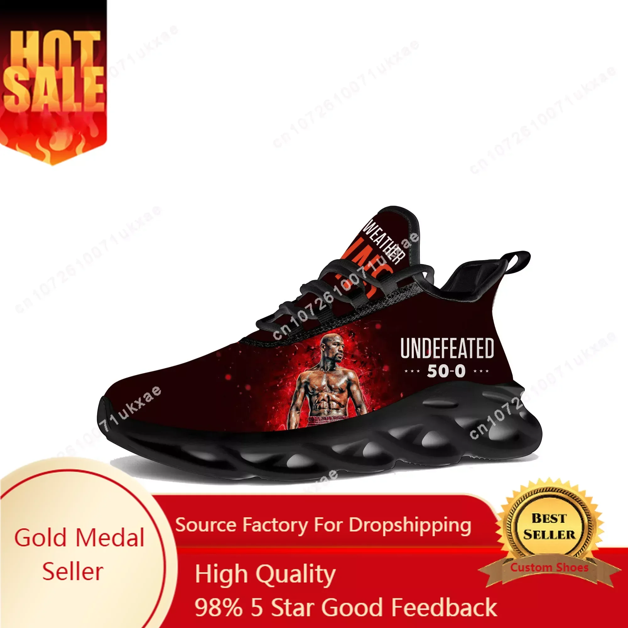 

Floyd Mayweather Undefeated Boxing Champ Flats Sneakers Mens Womens Sports Running Shoes High Quality Sneaker customization Shoe