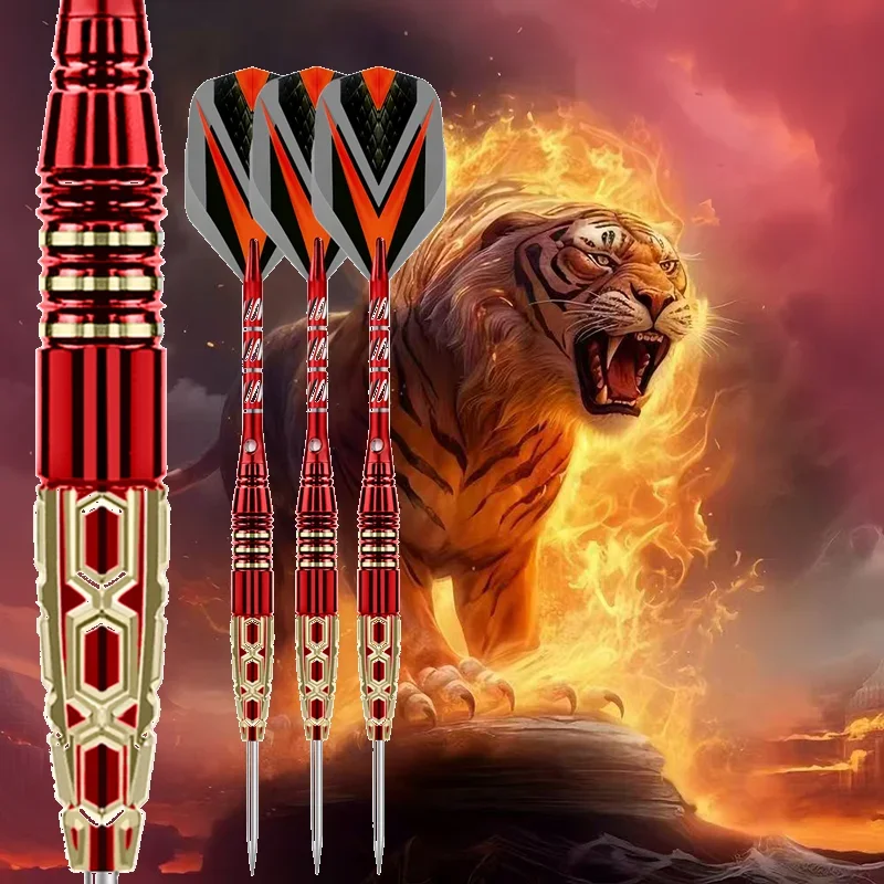 

25g Professional Dart Set 3PCS Steel Tip Darts Flights Anti-Fall Hard Dart Pure Copper Dart Flying for Dartboard