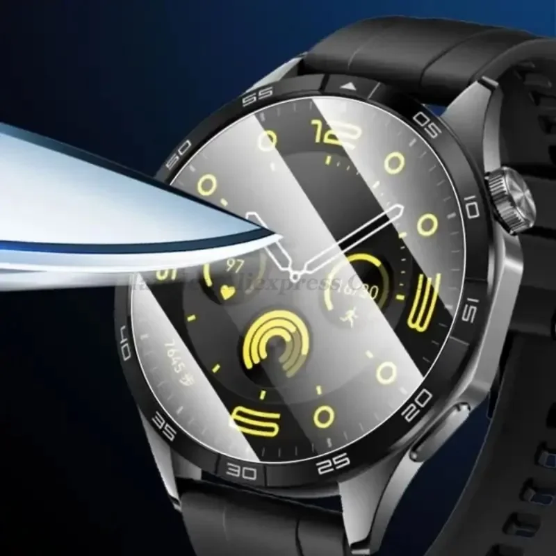 26-43mm 범용 강화 유리 Smartwatch 화면 보호기 보호 필름 28mm 30mm 32mm 38mm 40mm 41mm 42mm 직경 2-5PCS