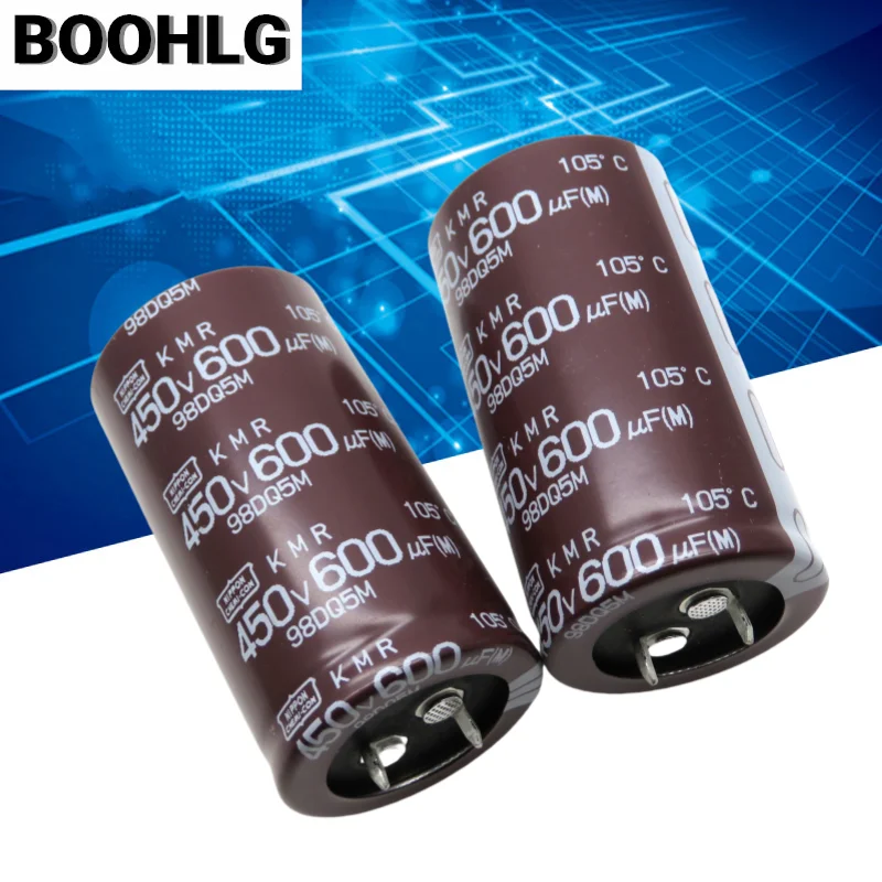 2PCS NCC Black Diamond Electrolytic Capacitor 450V 600UF 30X55 KMR Replacement 450V 560UF