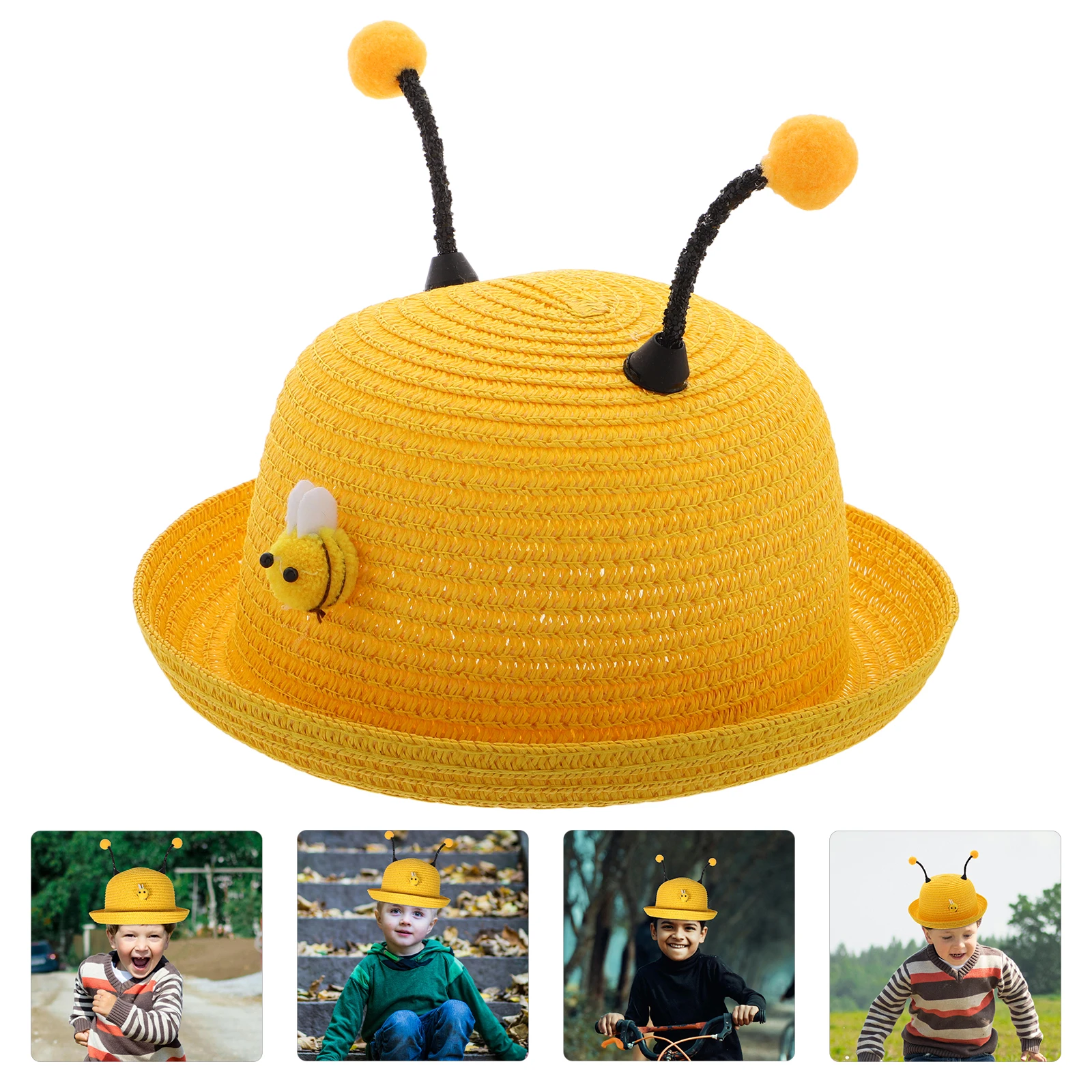 

's Sun Hat Decorations Party Hats Beach Woven Themed Favors for