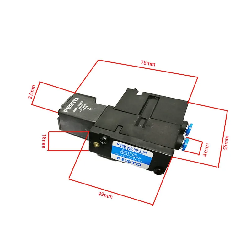 

1 pieces Offset Printing Valve M2.184.1111/05 MEBH-4/2-QS-4-SA Printing Solenoid Valve M2.184.1111 CD102 XL105 Pm52 XL75 Sm74