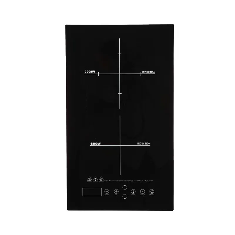 

High-Power Intelligent Magnetic Suspension Induction Cooker Double Stove-One Electric One Ceramic Plastic for Hotels Glass