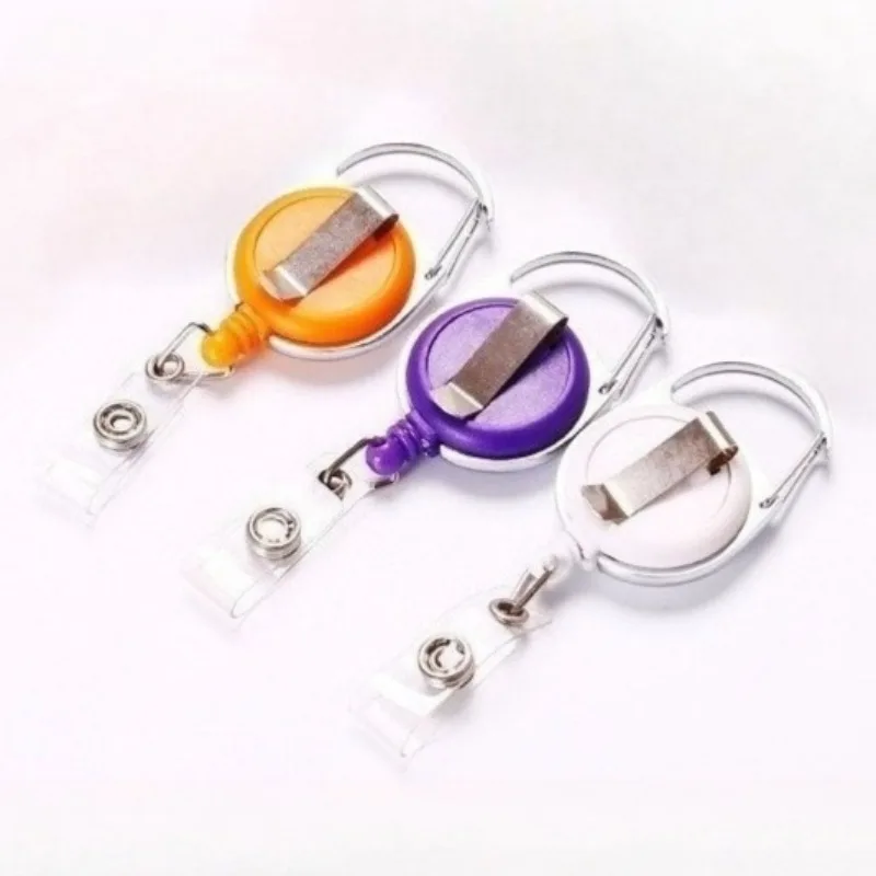 

Выдвижной держатель для бейджа из цинкового сплава с поворотным на 360° зажимом, вращающийся держатель для ID-карты, шнурок-брелок