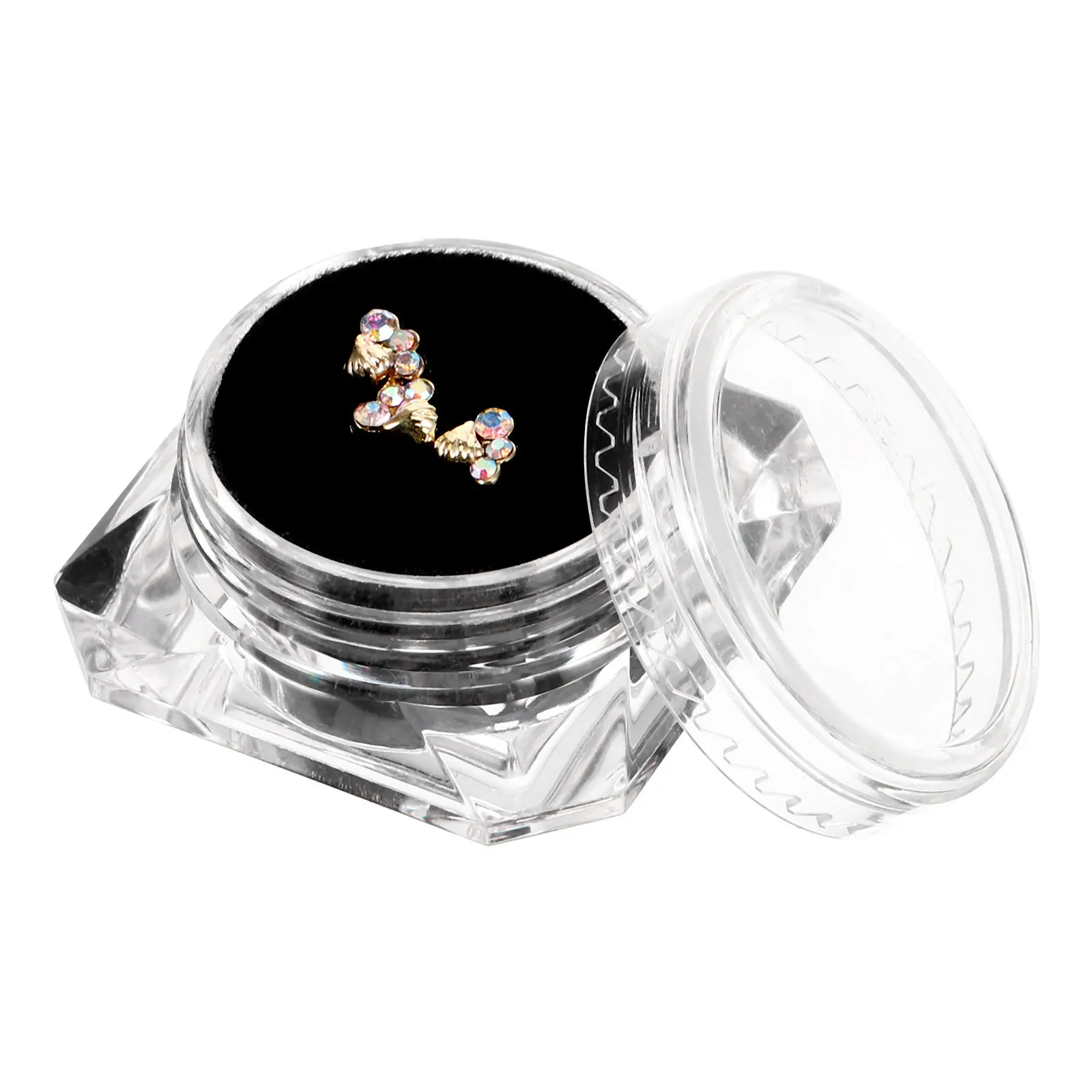 1 Box Heart Shaped Rhinestones for Teeth Customizable Dental Decor Comfortable Wear Party Fashion Accessory Teeth Rhinestone