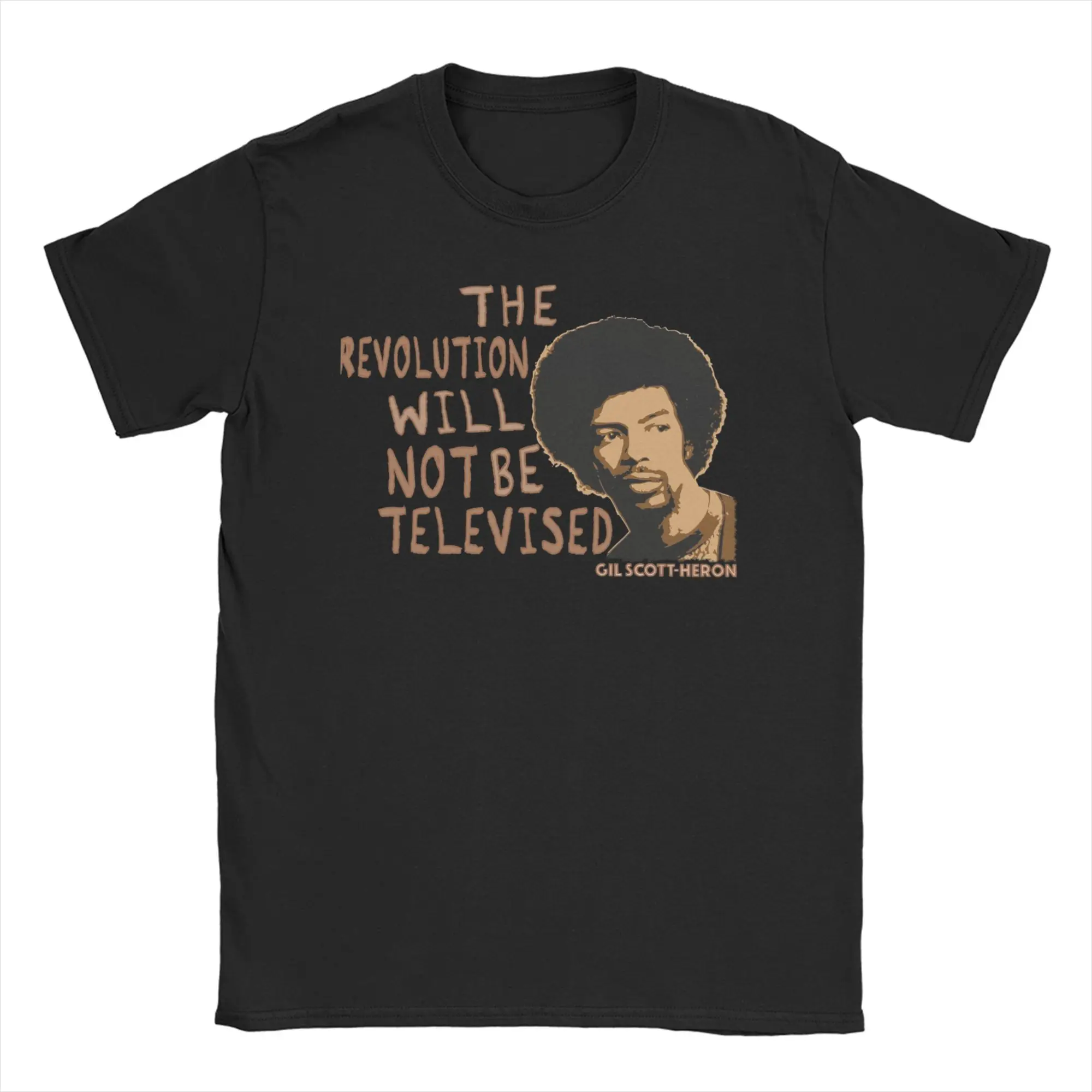 Men Women T-Shirt Black history Gil Scott-Heron Novelty Pure Cotton Tees Short Sleeve  T Shirt Crew Neck Clothes Big Size