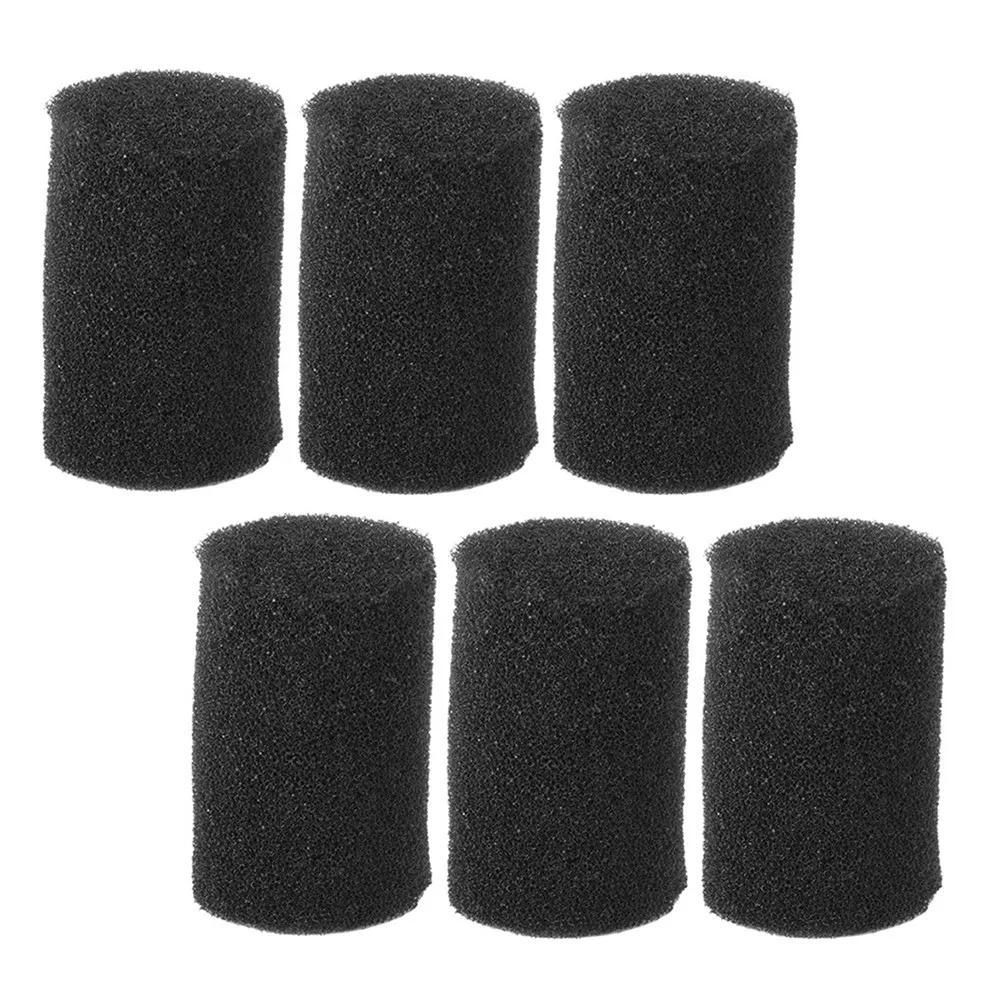 6Pcs Filter Protector Sponge Sleeve Aquarium Pre Filter Sponges Fish Tank Intake Cover Replacement Accessories Filtration