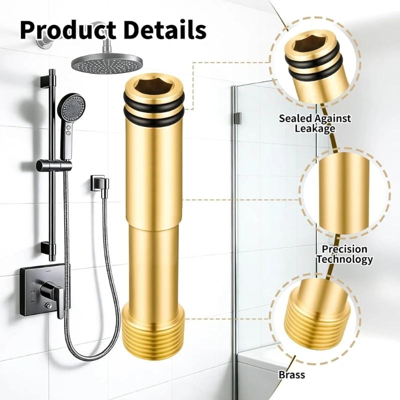  Reliable Shower Elbow Water Adapters with All Necessary Installation Tool Shower Elbow Supply Adapters for K-98350 Use