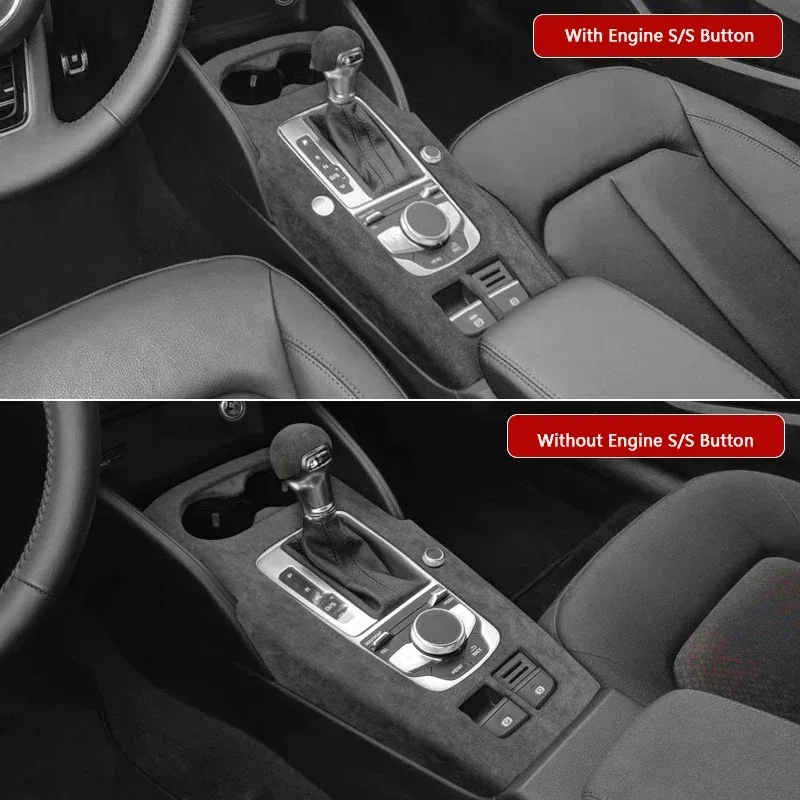 

Для Audi A3 A3L S3 2014 2015 2016 2017 2018 2019 2020 накладка из алькантары, автомобильная панель переключения передач, подлокотник, рамка, корпус