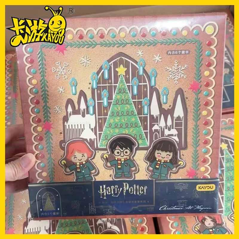 

Kayou Genuine Harry Potter Christmas Gift Box Magnetic Badge Anime Merchandise Badge Pack Collection Surprise Gifts