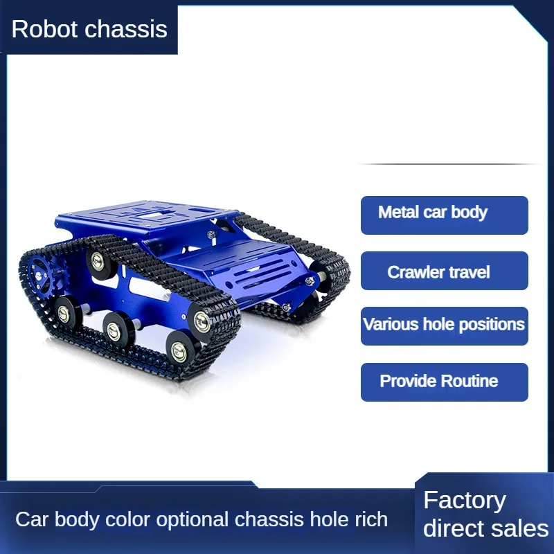 10KG PayLoad Smart Metal Robot Track RC Tank Car Chassis Kit with Dual DC 12V Motor for Arduino DIY Kit For Raspberry Pi Project