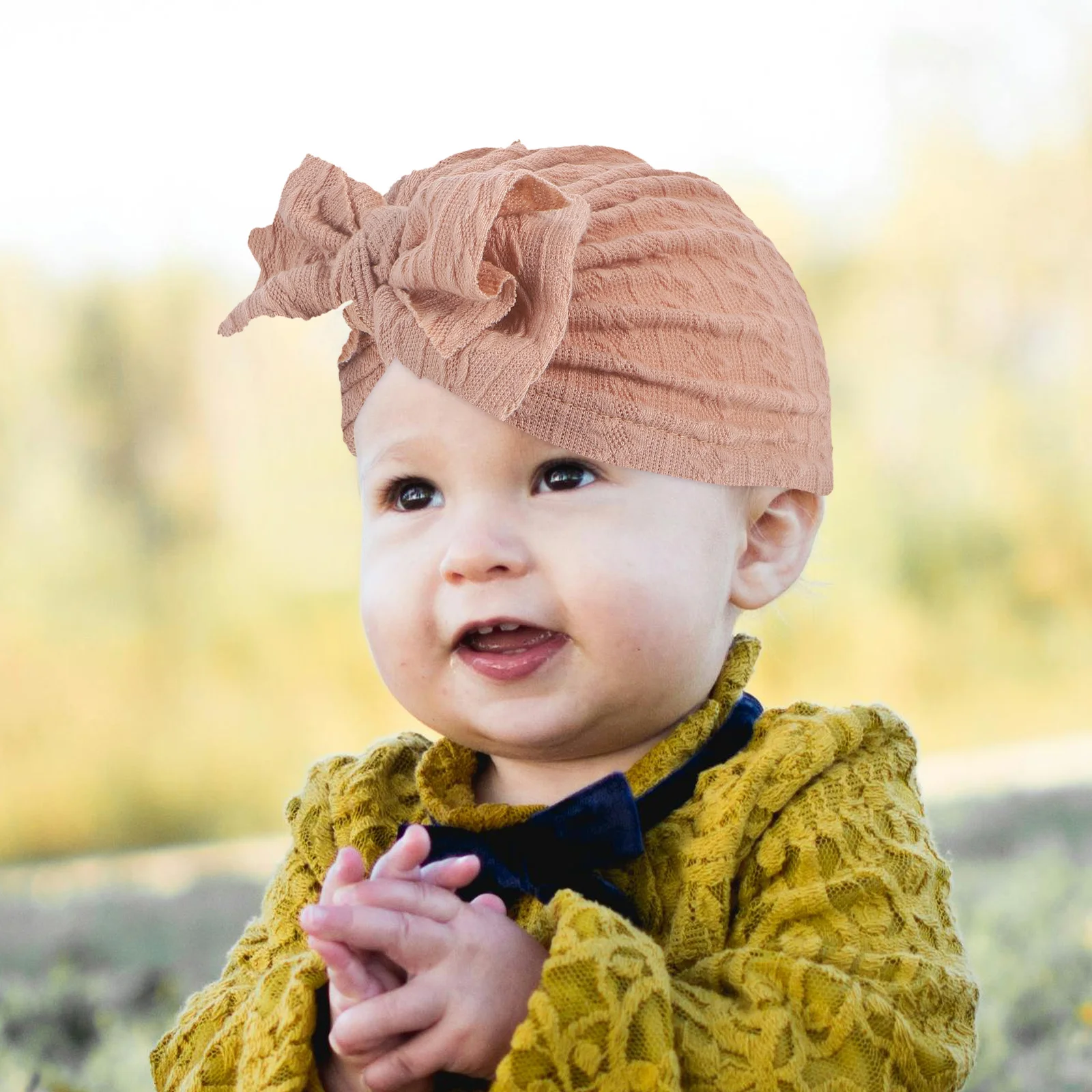 الوليد بنات الطفل قبعة Bowknot القماش القوس الكبير مطاطا الرضع أغطية الرأس هدية الوليد القبعات الطفل القبعات الرضع قبعة طفل قبعة