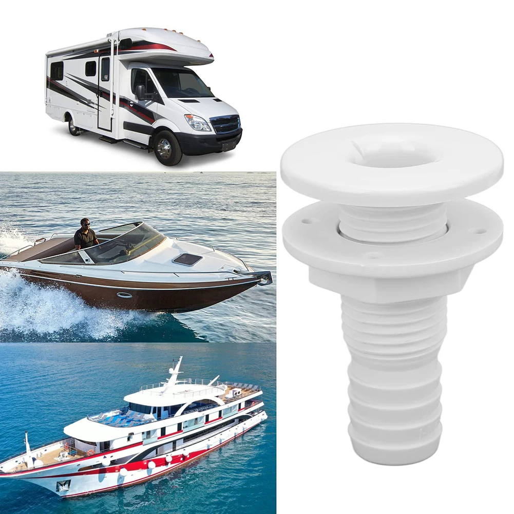 

Boat Water Drain Scupper ABS White Black Through Hull Connector Hose Coupling Drain Outlet Accessory Marine Hardware Boat