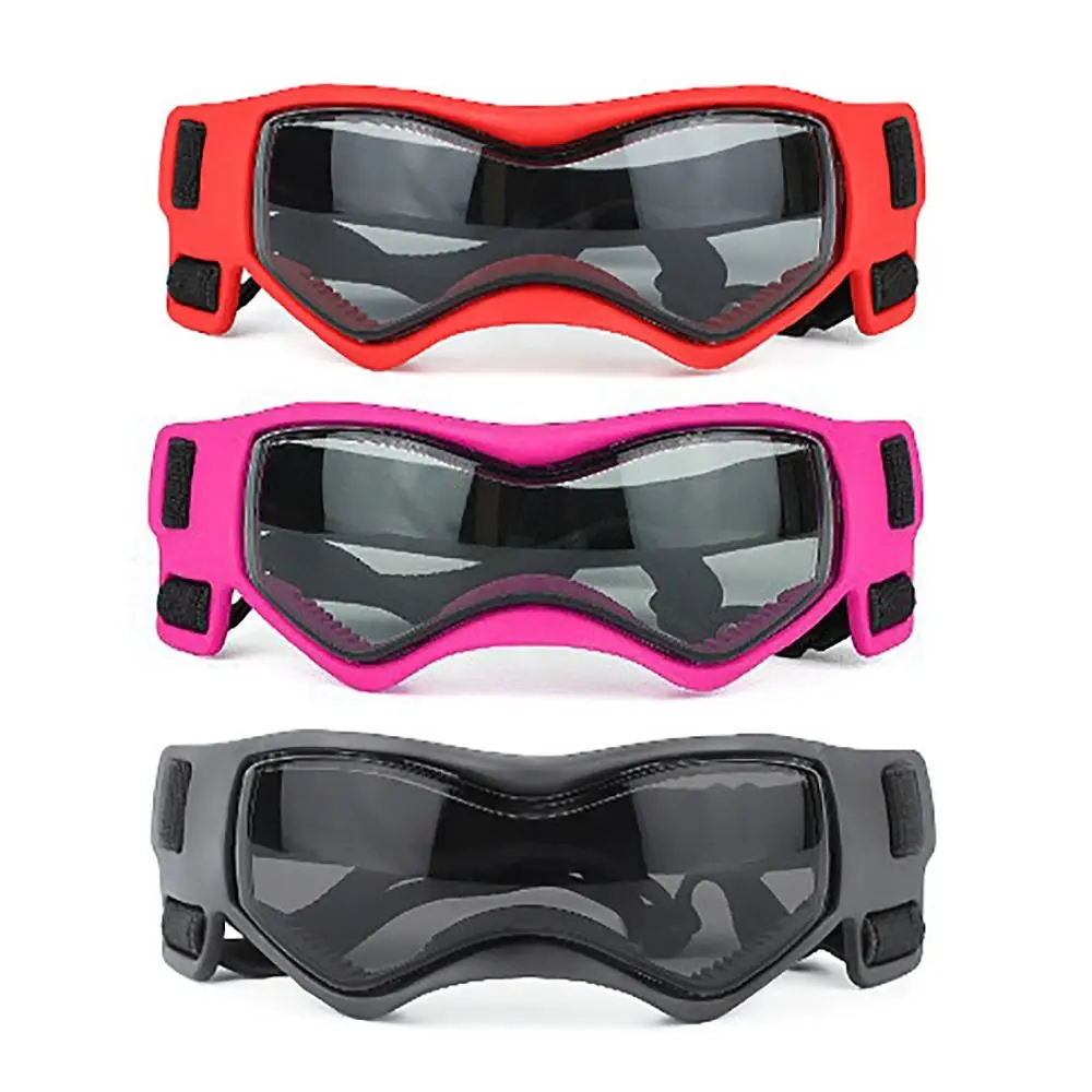 Silicon+PC+Nylon Pet Goggles Anti UV Windproof Rope Cat Dog Cool Glasses Adjustable Pet Photo Props Dog Motorcycle Glasses
