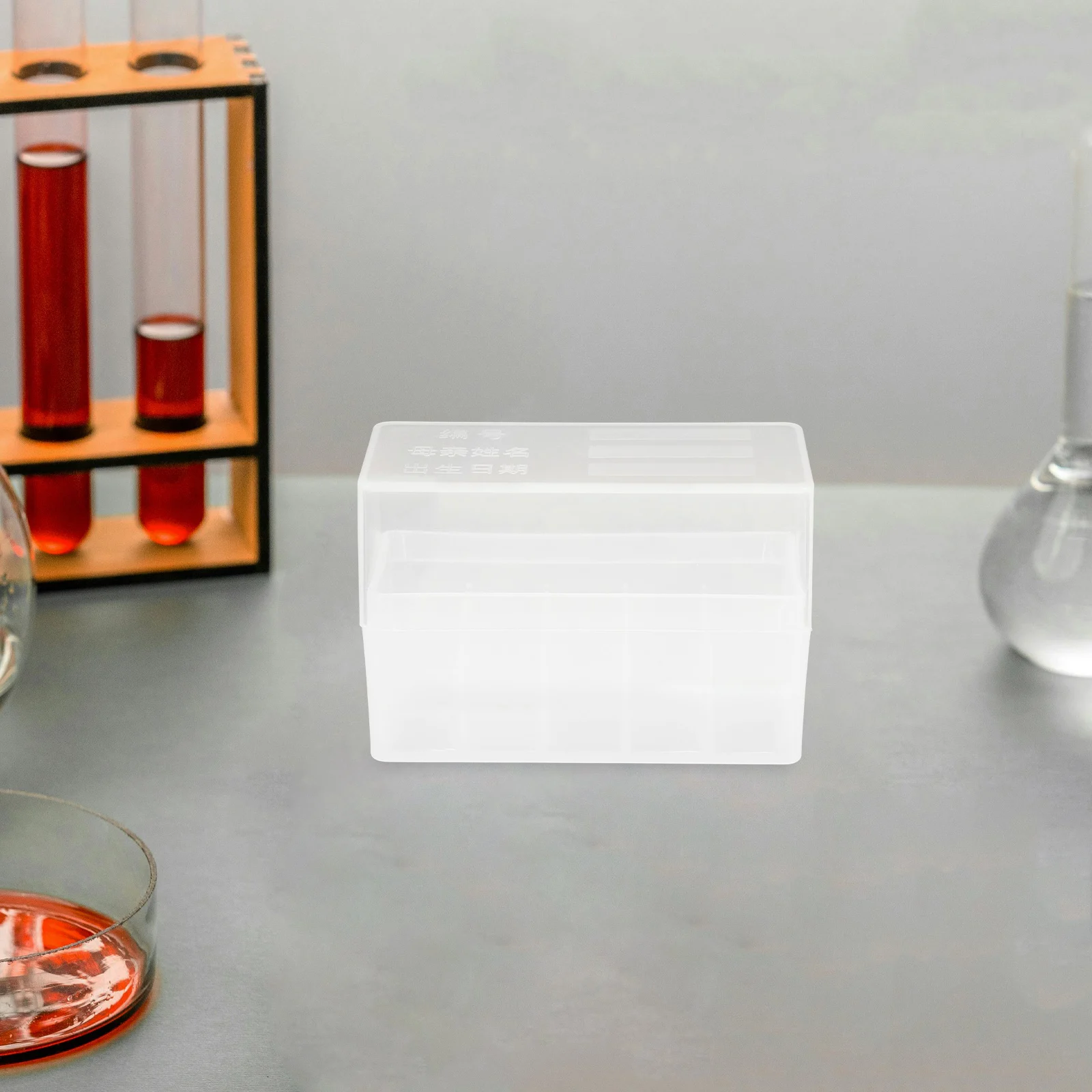 

Tube Box Sample Organizer Lab Freezer Jar Test Plastic Tubes Container Bin Canister Storage