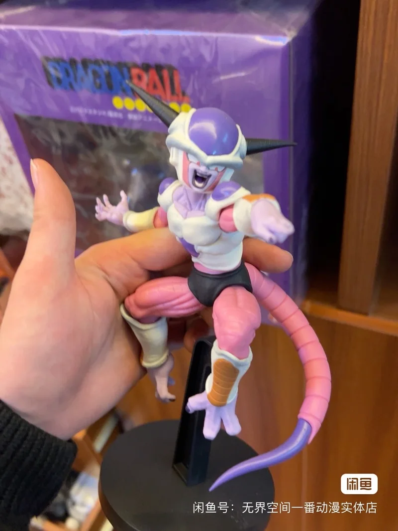 Genuine Bandai Dragon Ball Z Frieza Figure 14cm Anime Action Figurines Freezer Full Scratch Dbz Banpresto Model Gift Children