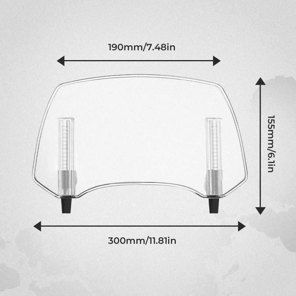 Motorcycle Windshield Deflector Adjustable Extension Universal for BMW R1250GS R1200GS for Yamaha for Honda Heighten Windscreen