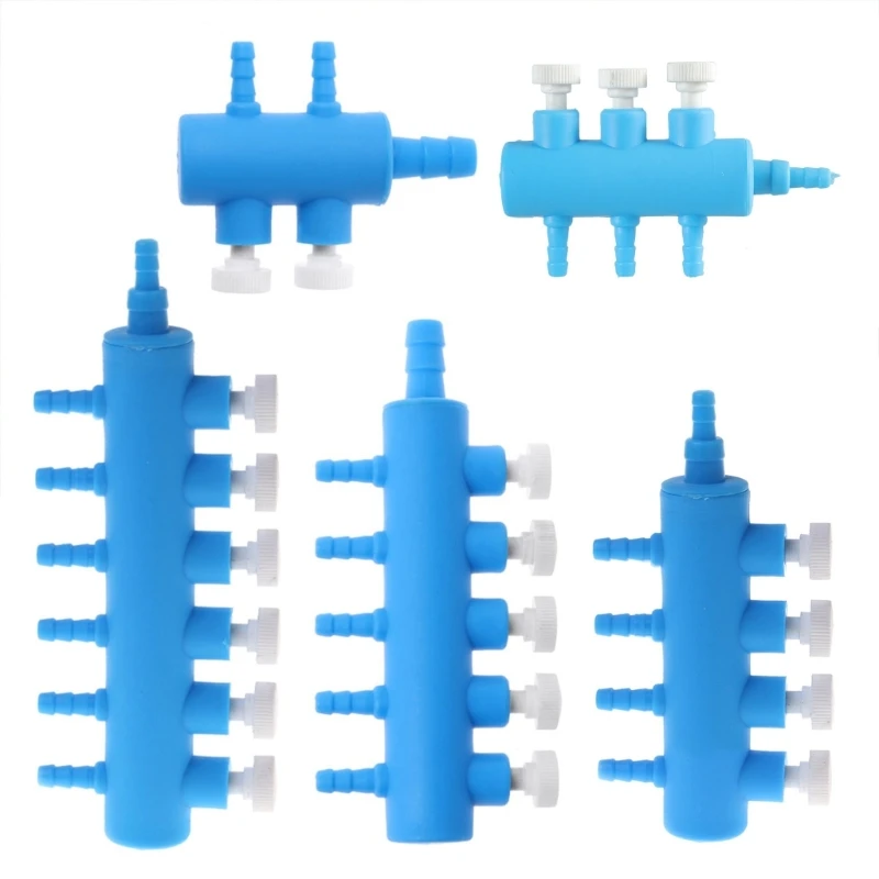 Plastic Fish for Tank Air Valves Hose Connector Independent Control Dropship