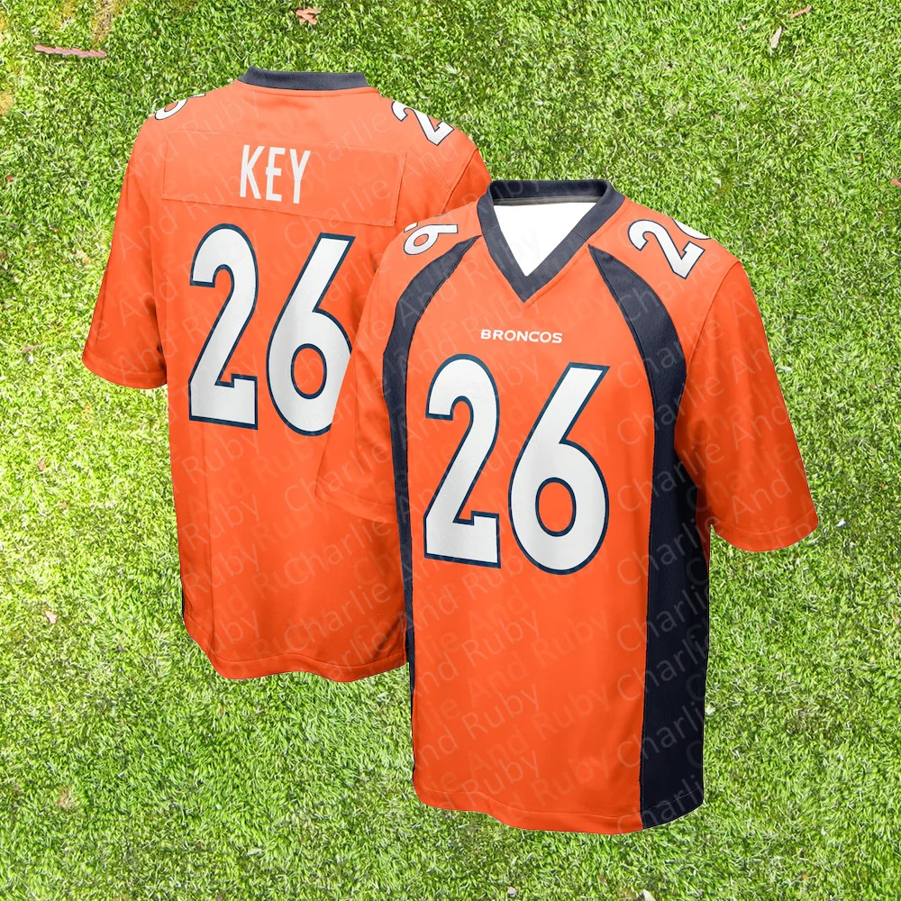 Jersey No.26/51/83 Devon Key Ronnie Perkins Michael Bandy Denver Broncos Game Retired Player Jersey Fashion Clothing Top