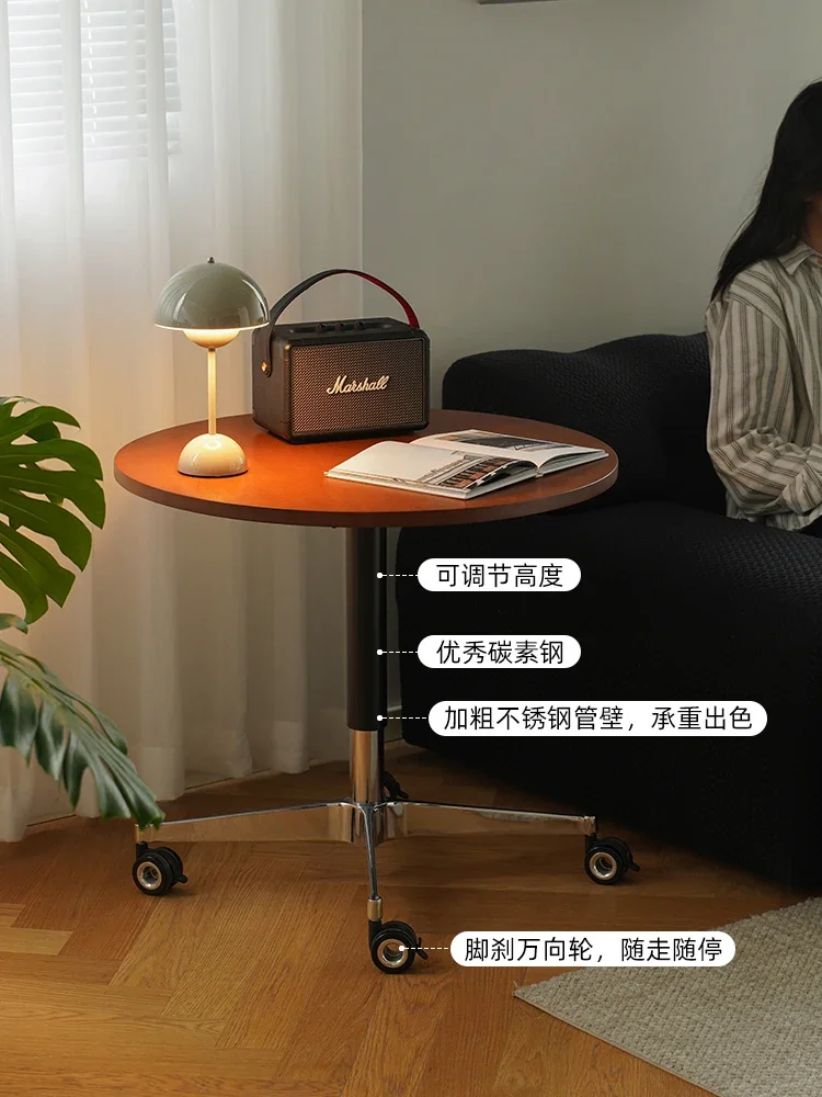 Household round dining table removable desk worktable sofa edge