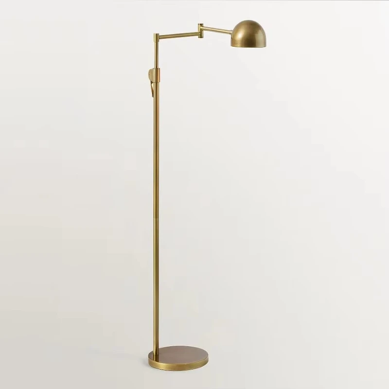 

Custom Design Interior Living Room and Bedroom Fabrication Vintage Brass Antique Bronze or Polished Nickel Veneer Floor Lamp