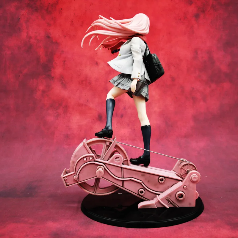 28CM Anime Darling In The Franxx Zero Two 02 PVC figura de acción mochila uniforme modelo muñeca coleccionable para niños y adultos regalo
