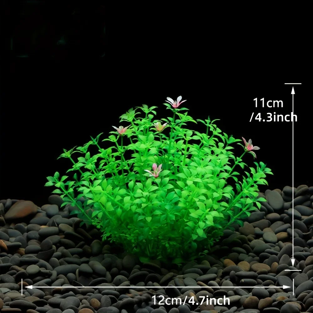 Aquarium Fish Tank Decoration Artificial Plastic Plants Ornaments Fake Water Grass Simulated Greenery Decor