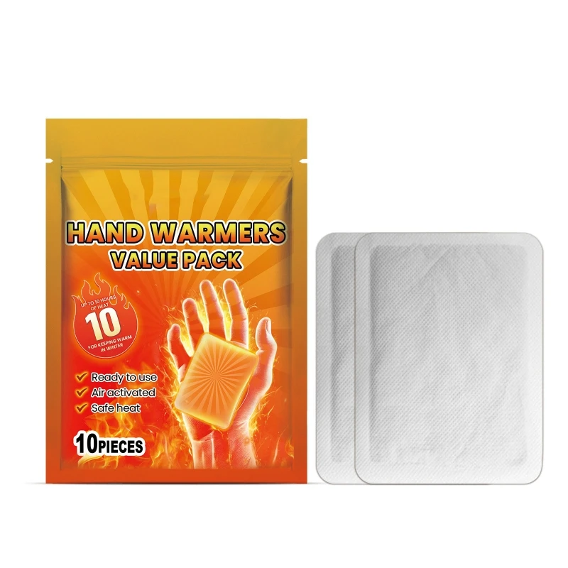 Hand Heat Packs,10PCS, Quick Heat Hand Warmers Heat Pads for Winter Sports and Daily Use Hand Warm Pads H7EA